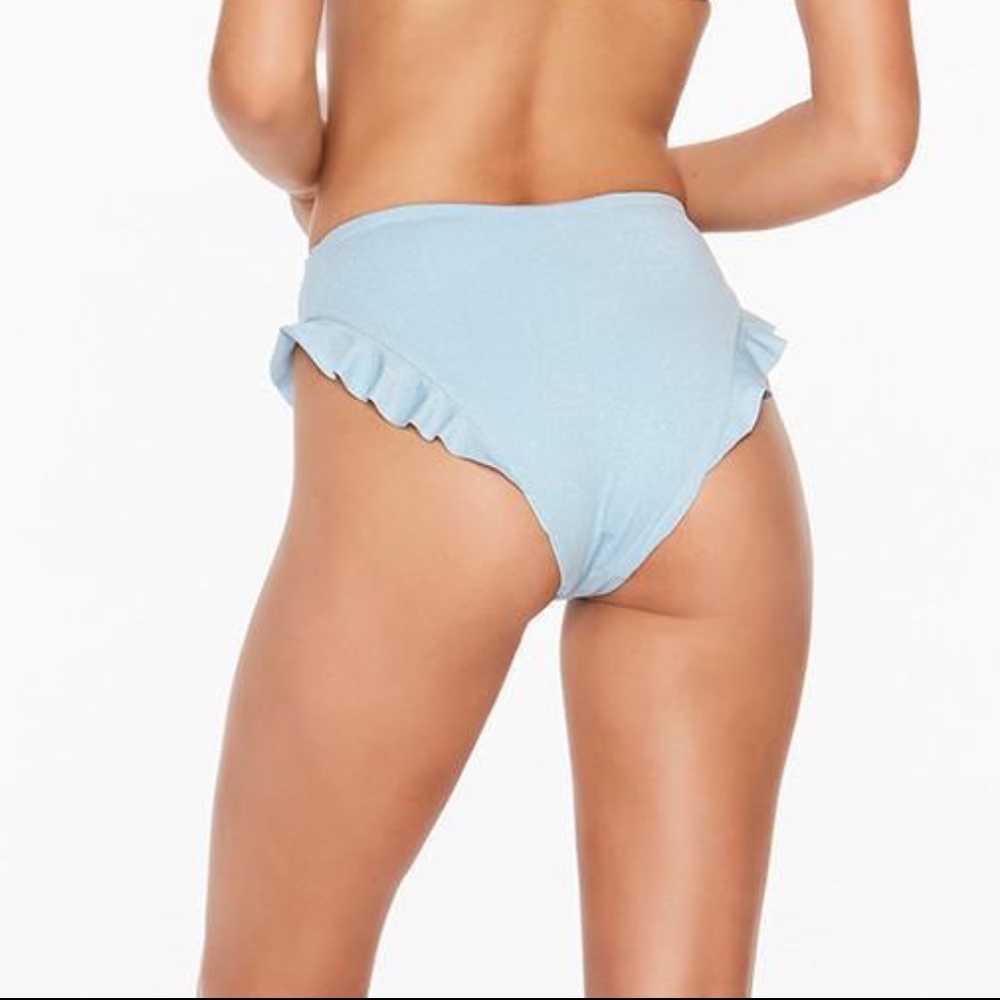 L*Space Shine On Me Ruffle VISTA Bikini Bottom NEW